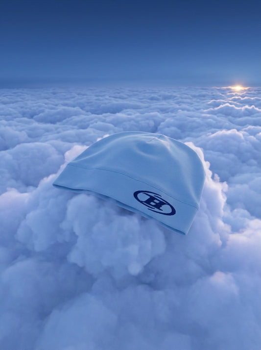 the sky blue bane skull cap